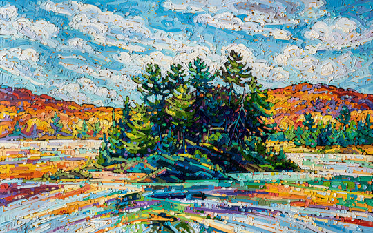 Island Wrapped in Fall Rhapsody